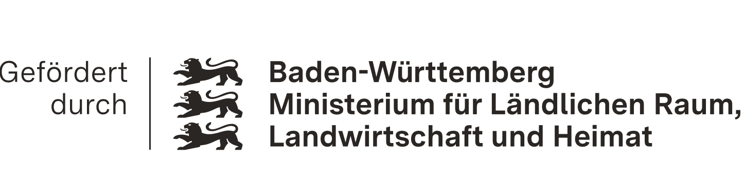 Das Bild zeigt das Logo des Ministeriums für Ländlichen Landwirtschaft und Heimat des Landes Baden-Württemberg mit dem Zusatz 